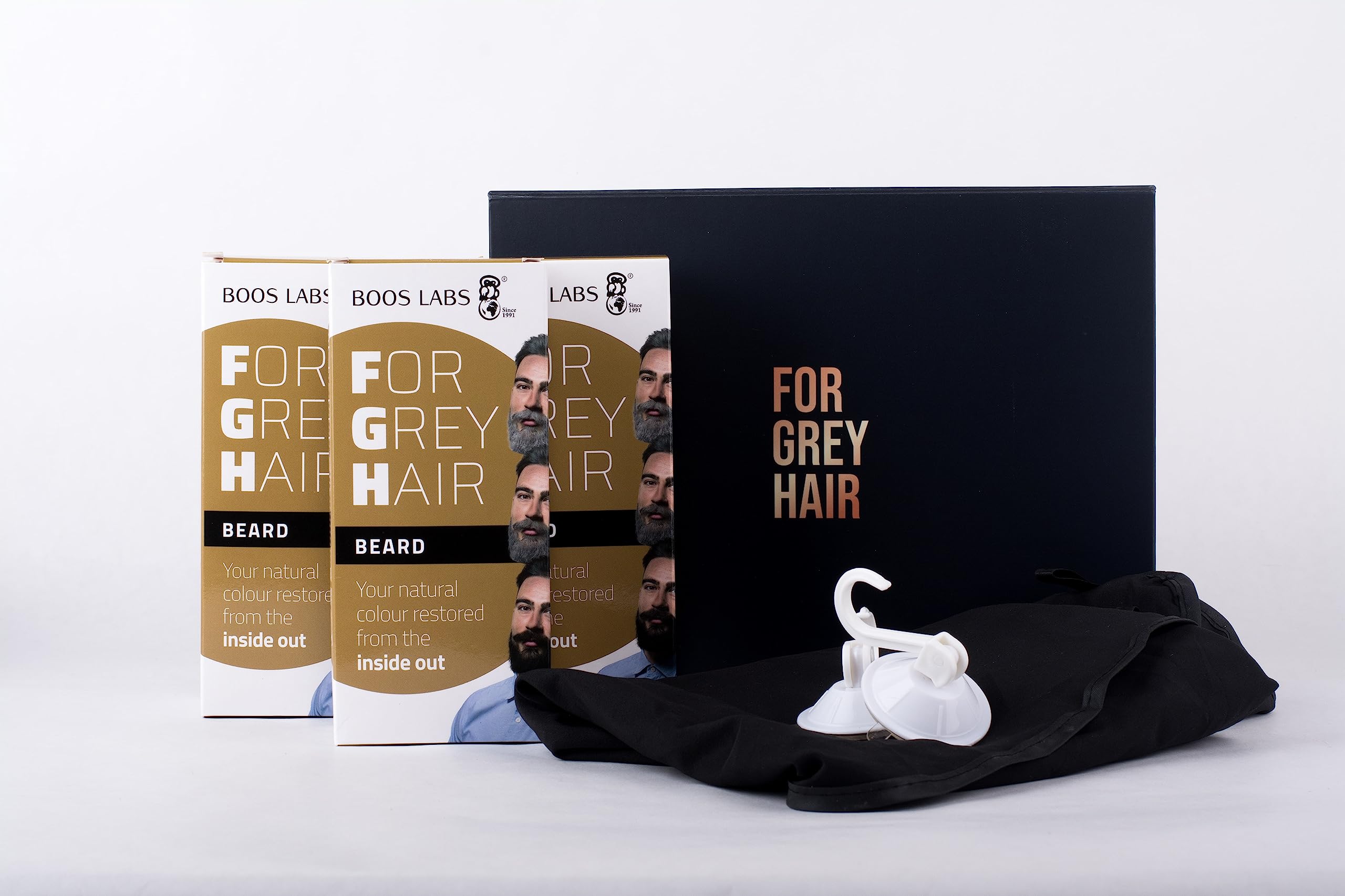 For Grey Hair for Beard Against Grey Hair Gift Package, Healthy Alternative to Hair Dye, Hair Root Touch Up, Enzymatic Hair Product