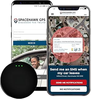 Tracker - Real-Time Mini GPS System. Hidden GPS Tracking Device for Cars, Trucks, Trailers, Assets & Fleet Vehicles. Waterproof Portable GPS Tracker with Magnet & Long Battery.