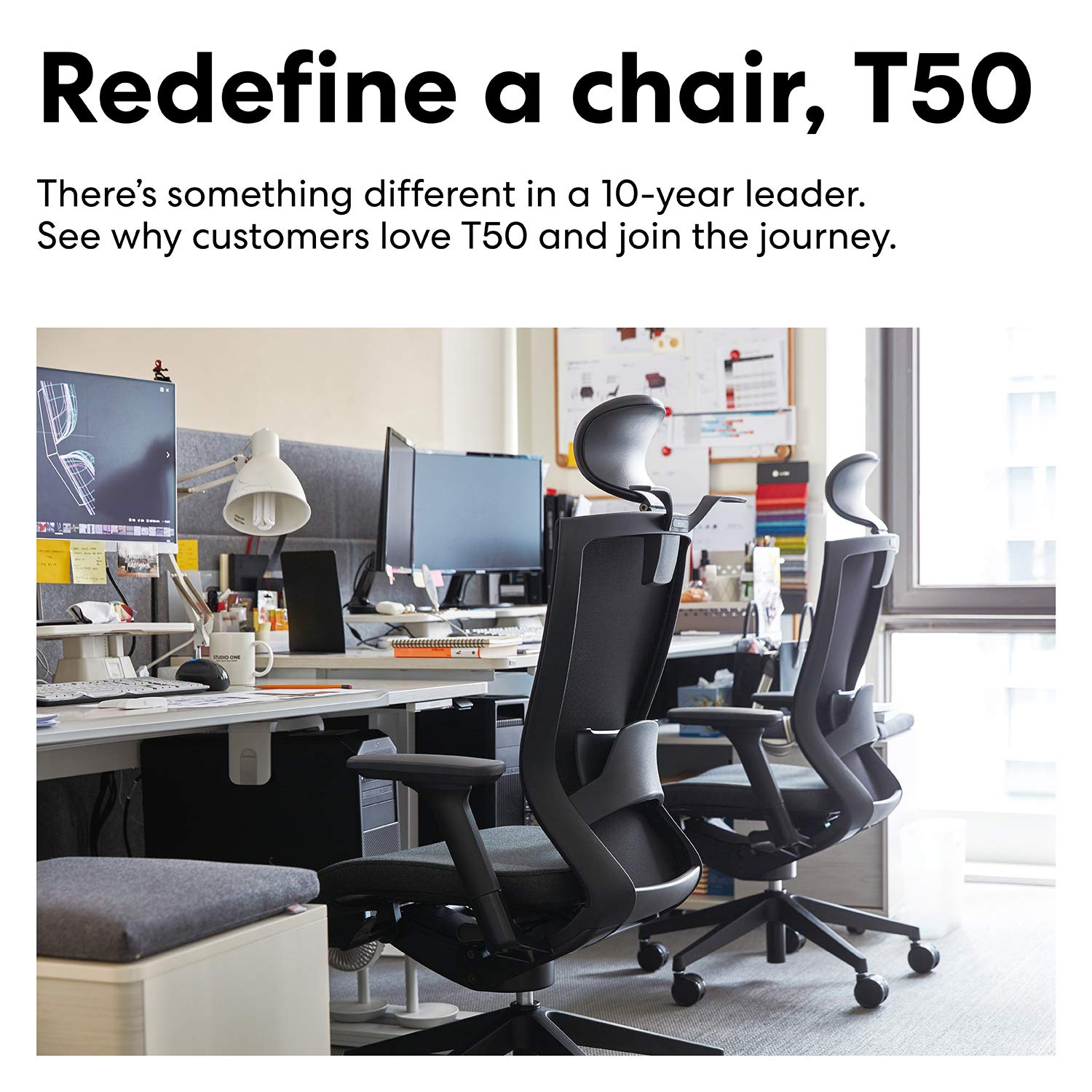 SIDIZ T50 Home Office Desk Chair Ergonomic Office Chair, Adjustable