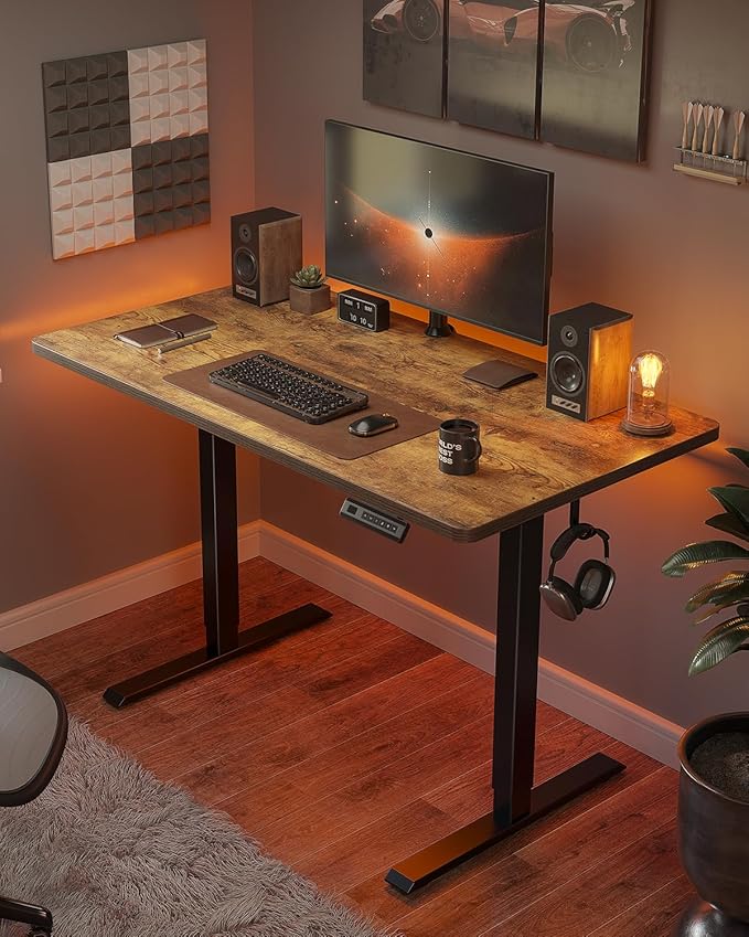 Escritorio Ajustable Eléctrico Standing Desk 81x51cm Vintage miniatura 2