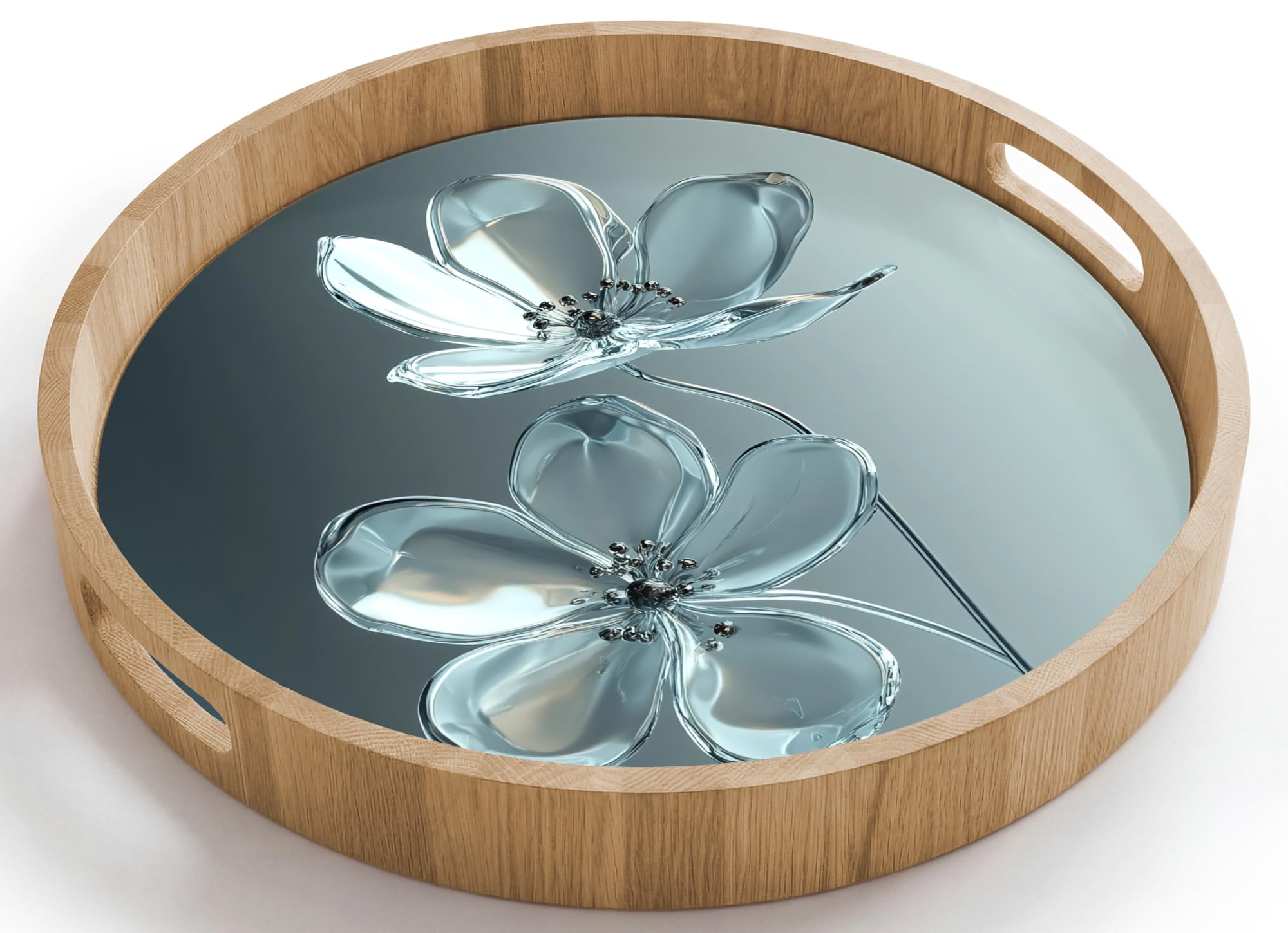Bandejas De Madera Bandeja para Servir Roble Decorativa Resistente
