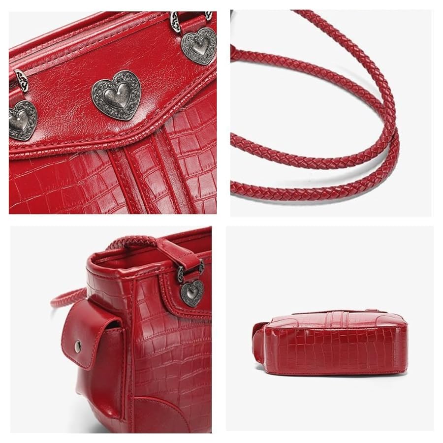 Shoulder Bag Red Bag Y2k Purse 2000s Fashion Cute Tote Bag