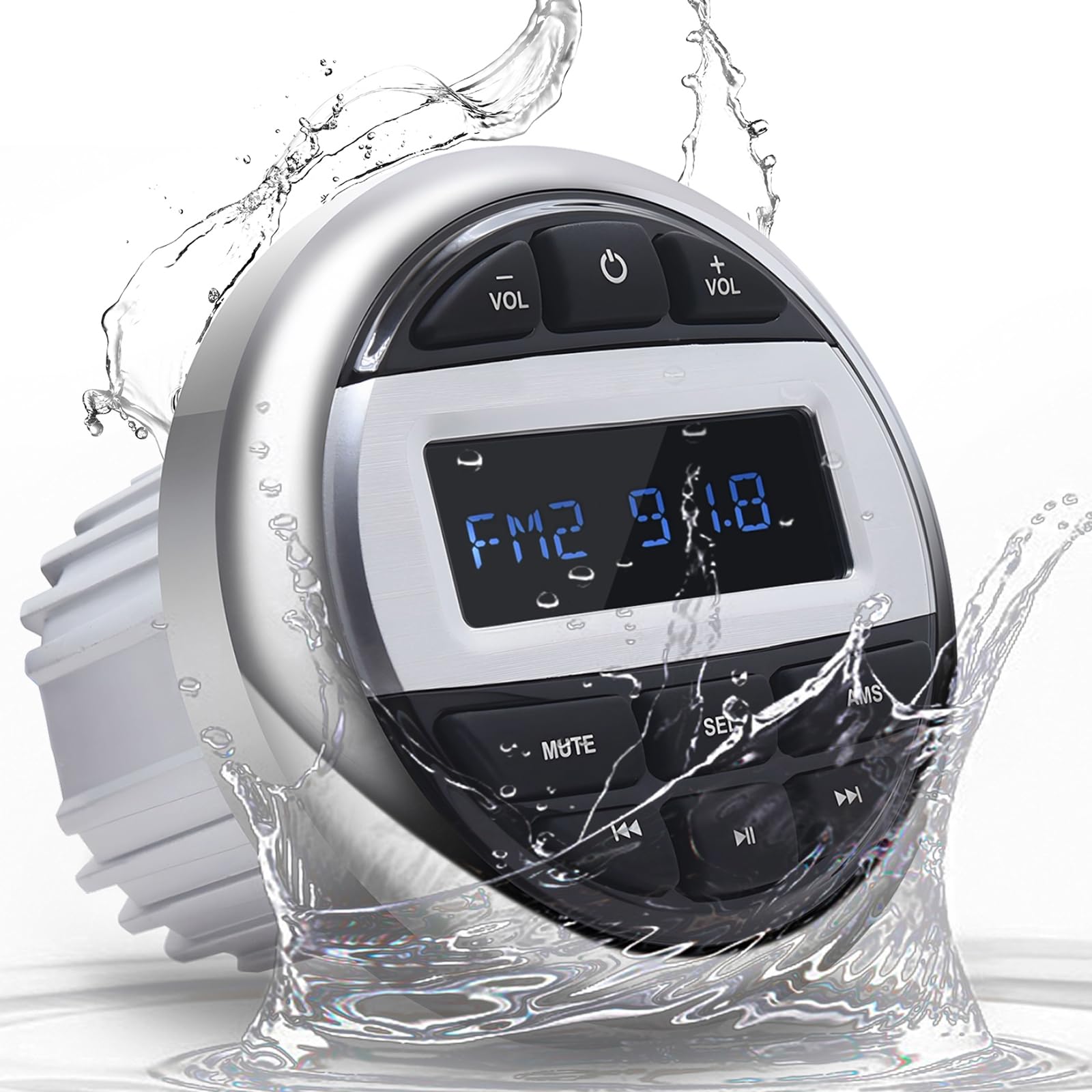 Geloo MP3 Stéréo Marine Radio Lecteur Stéréo FM AM Récepteur Imperméable