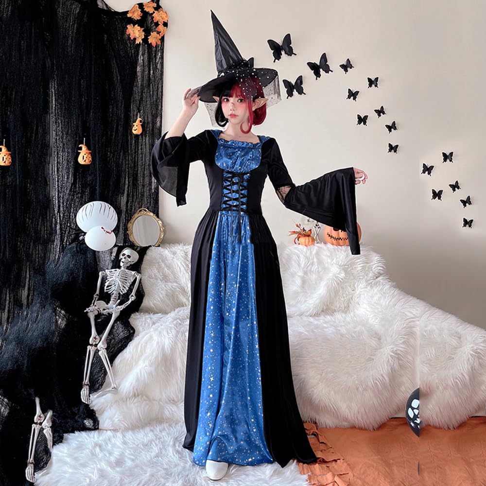 Amazon.co.jp: 魔女服 魔法使い ロリータワンピース コスプレ 