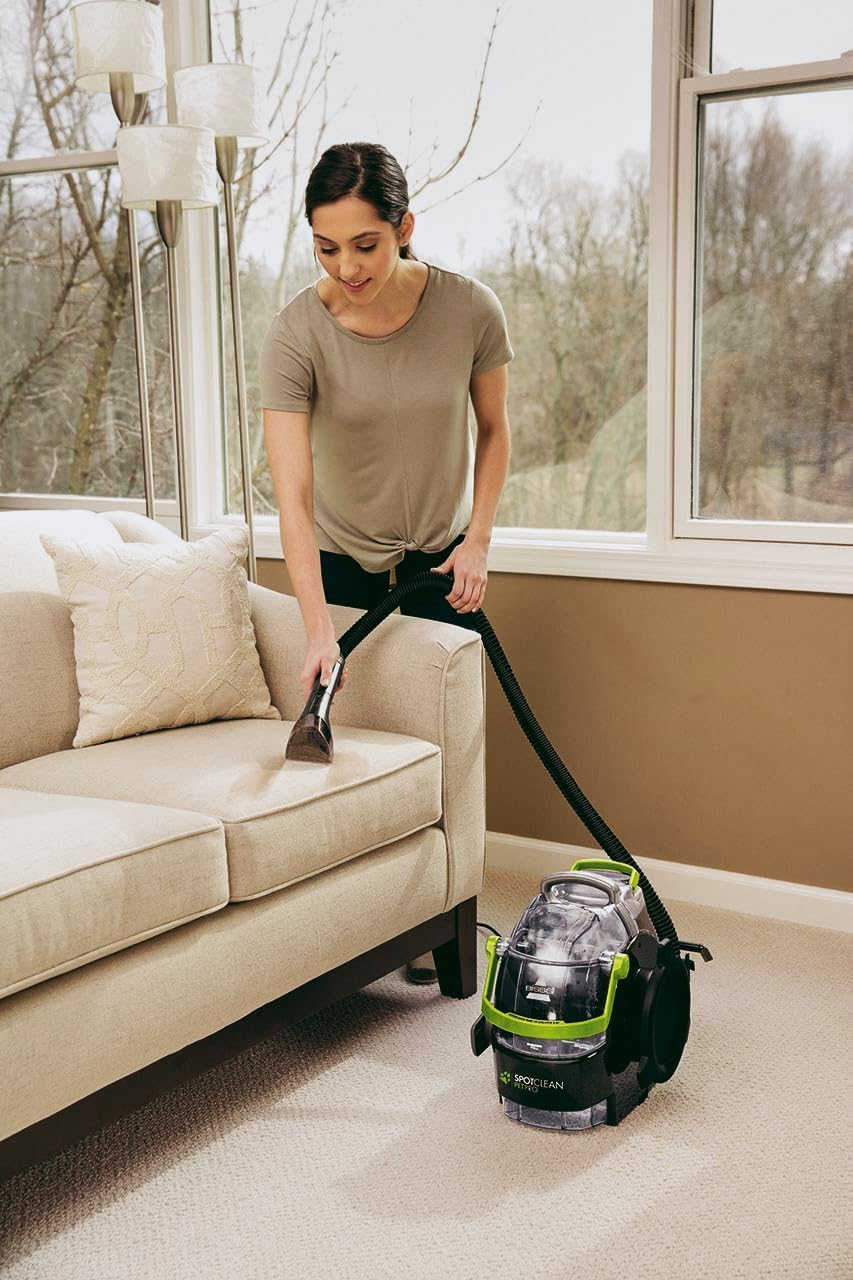 BISSELL SpotClean Pet Pro, Aspiradora de Agua Tapicería, Lava Aspiradora Ideal para Dueños de Mascotas, Limpiador de Liquidos para Alfombras, Tapicería, Sofá, Auto & Más, Motor Potente de 750W, 15585