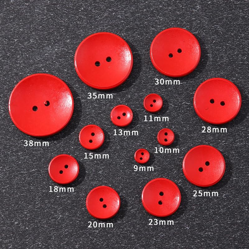 Metalowe guziki do płaszczy, 50 szt. drewnianych guzików, 2 dziurki, na ubrania, swetry rozpinane, płaszcze, projekty rękodzielnicze(Orange,30 mm)