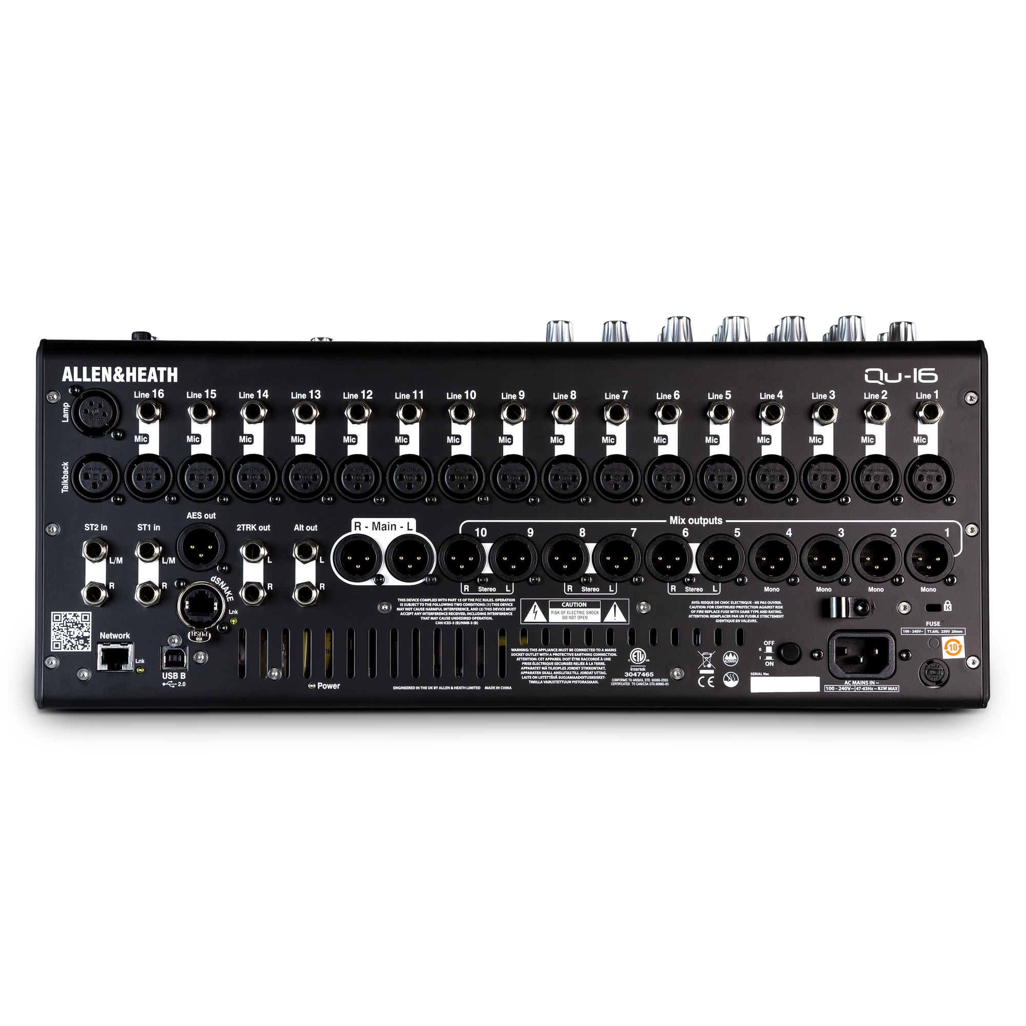 Amazon.co.jp: ALLEN&HEATH デジタルミキサー16Ch Qu-16