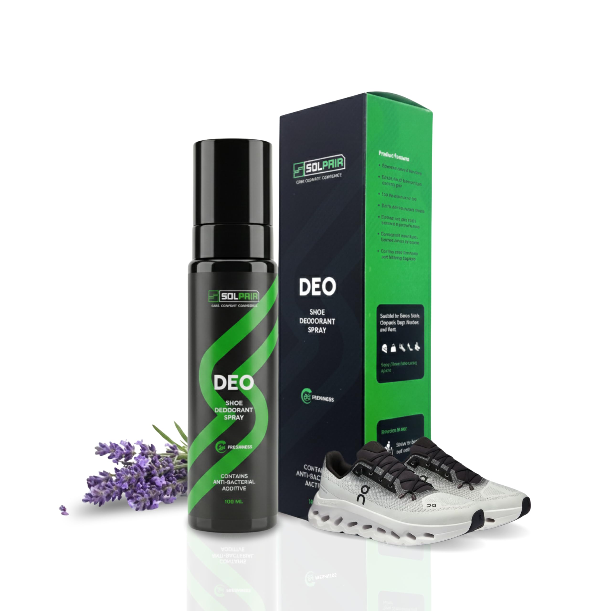 Shoe Odour Spray | Eliminates Shoe Smell Instantly | 24H Odour Control | Shoe Spray Deodorizer with Anti-Bacterial Formula | Safe for All Shoes Materials, Socks, Bags & More | 100ml-image-20