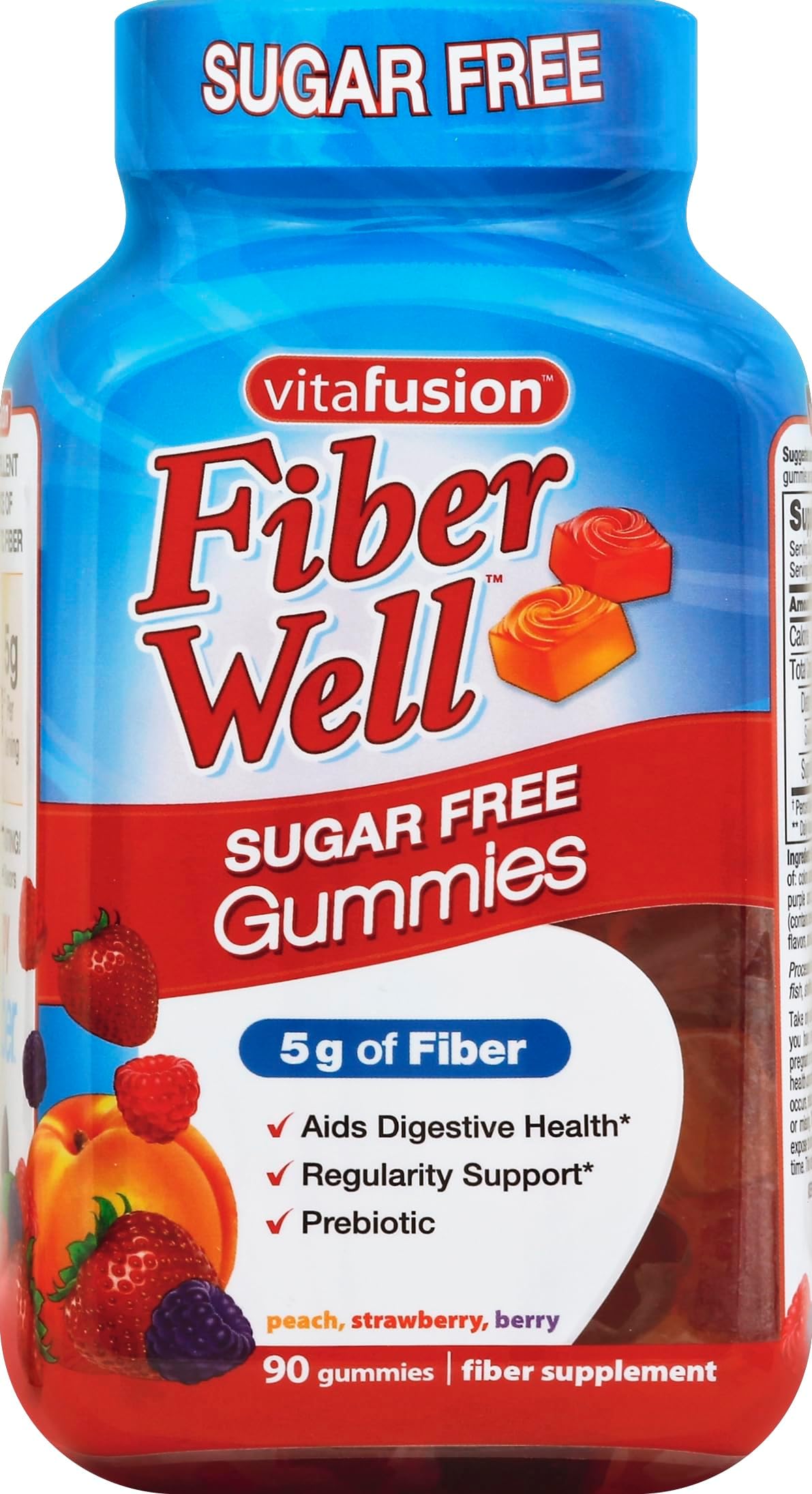 VitafusionFiber Well Gummy Vitamins, 90 Count (Packaging May Vary)
