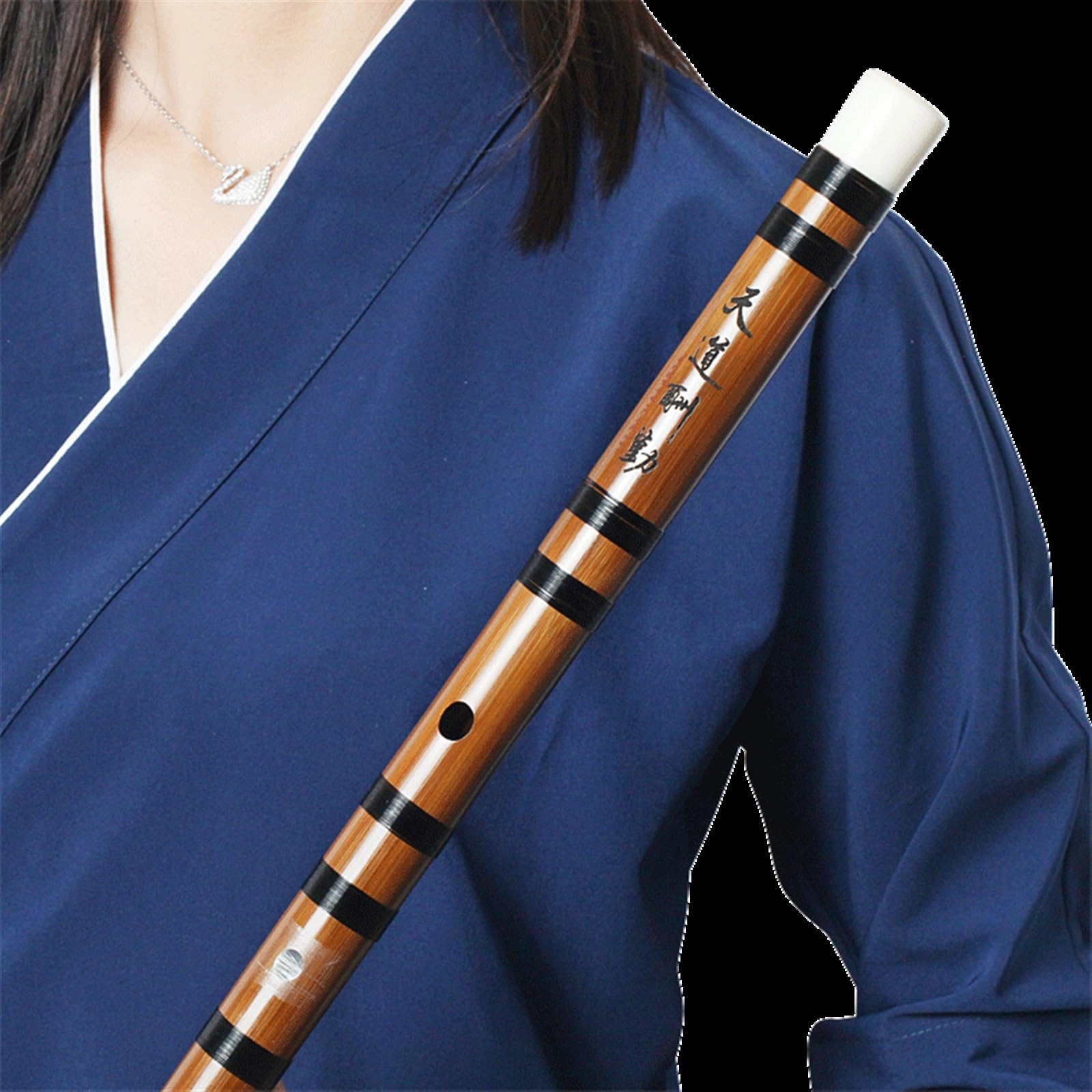 Amazon | 竹笛 竹笛楽器プロ演奏横笛模造牛の骨 (Color : E