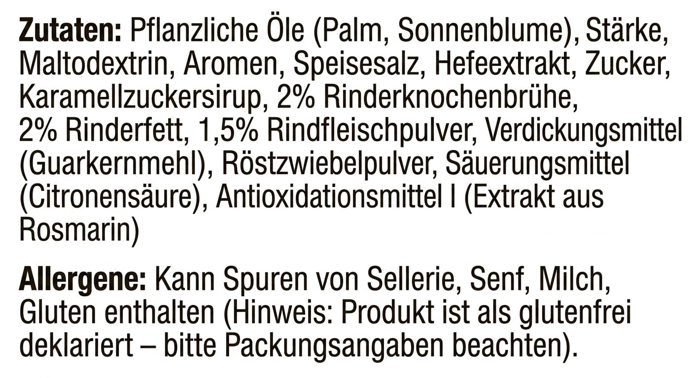 minafood Bundle per Bratenjus Pastoso 1,4kg Salsa Arrosto Pasta senza glutine + Blocco Note