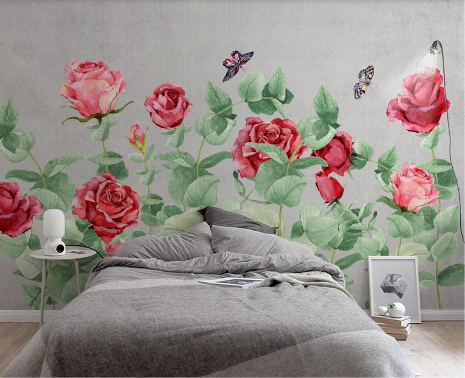 Carta Da Parati 3D Rose Vintage Dipinte A Mano Carta Da Parati Camera Letto Moderna Fotomurali 3D Gigante Murale Decorazione