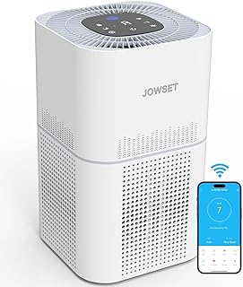 Smart Wi-Fi Air Purifier, JOWSET Powerful H13 True HEPA Filter, Air Purifiers for Home Large Room up to 1400 Ft² in 1 Hr, Air Cleaner for Allergies, Pet Odor, Smoke, Dust for Bedroom, Works with Alexa