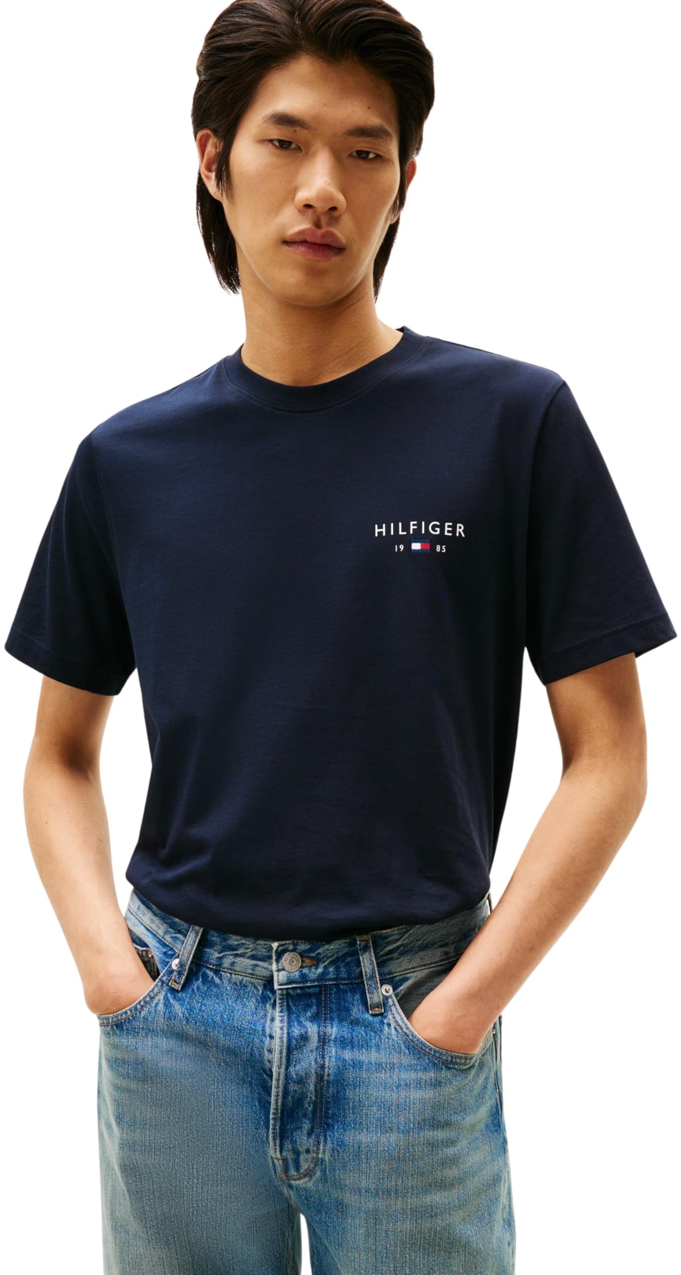 Tommy Hilfiger Men's Blue Brand Love T-Shirt in Size L, Sports Direct