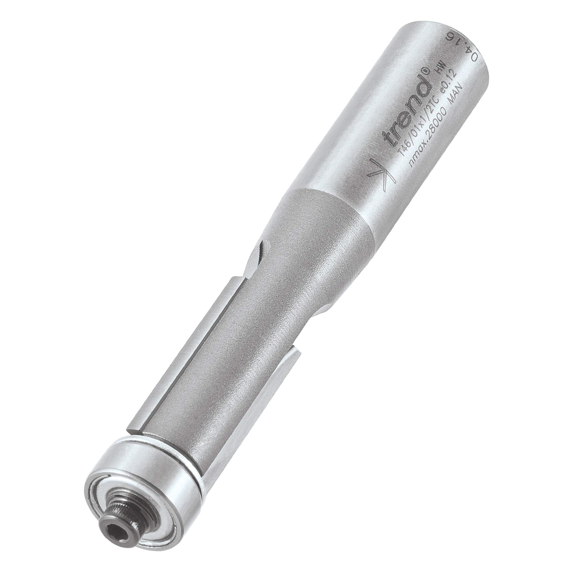 Trend T46/01X1/2TC 90 Degree Guided Trimmer 12.7mm x 1/2"" Shank