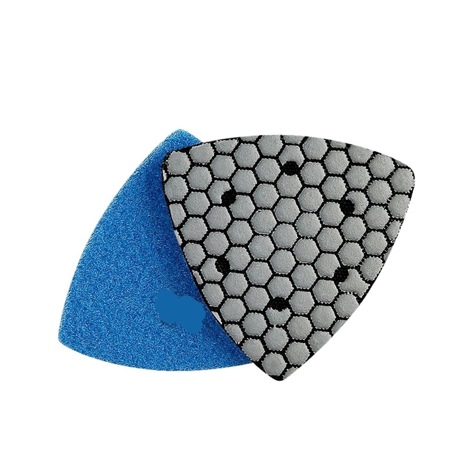1PC Triangle Dry Emery Polishing Pad 90mm For Granite Marble Concrete Stone Sanding Pad Polishing Disc Abrasive Tool(1500 grit)