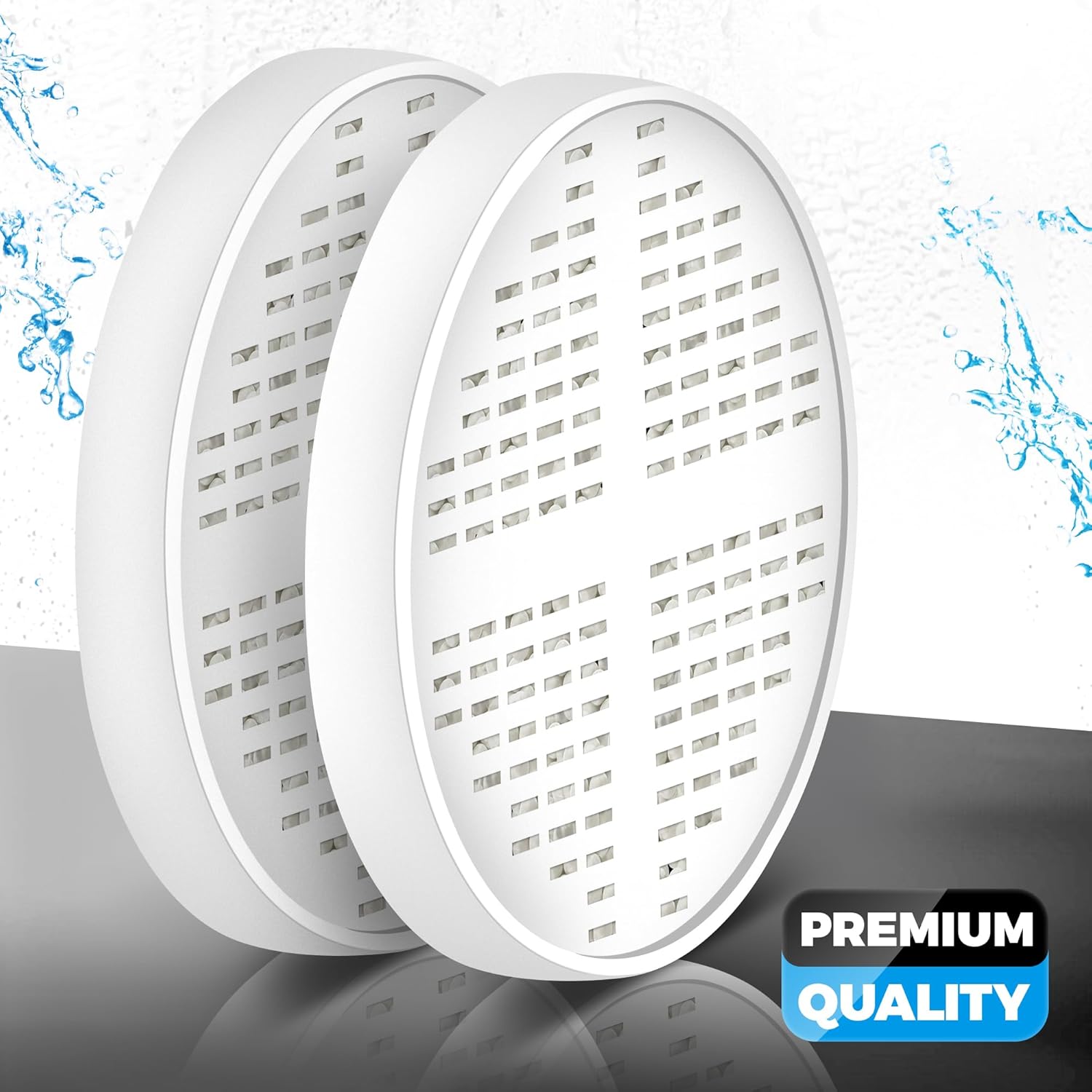 AquaHomeGroup Vitamin C + E + A Shower Filter Replacement Cartridge (Pack of 2) - Vitamin Infused Shower Head Filter for Healthier Skin, Hair, and Nails - Reduces Chlorine