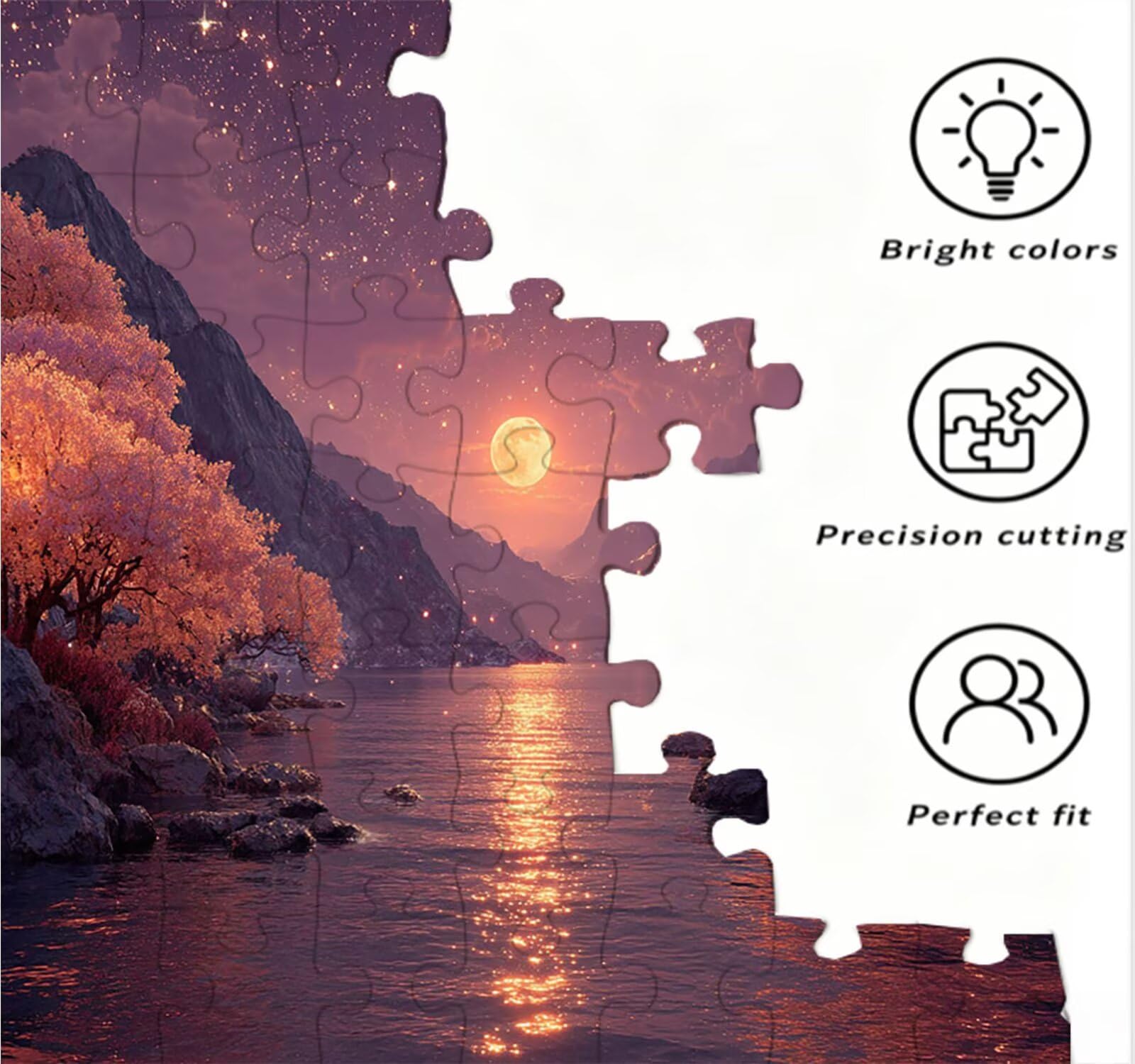 Puzzle dla dorosłych 3000, gwiaździste niebo, fantasy, 3000 elementów, dla dorosłych, klasyczne gry edukacyjne, gry i zajęcia rodzinne, do dekoracji ścian domu, pomysł na prezent R0KH-894