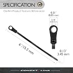 100 Câblodistribution Nylon Zip Ties Montage trou vis de ongles 40 LBS 6" Noir de pouce