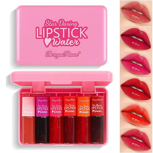 Mini lápiz labial líquido de 6 colores, terciopelo coreano, hidratante, tinte multiusos para labios y mejillas, resistente al agua y larga duración,