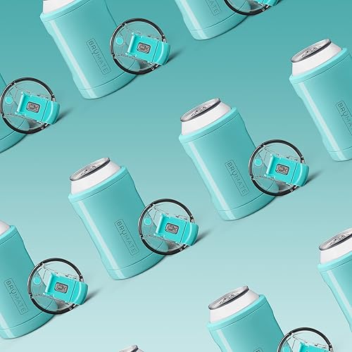 Miniatura 3 de Hopsulator DUO - Enfriador de latas 2 en 1, enfriador de latas de 12 onzas, hace que las latas regulares funcionen como un vaso (color aqua)