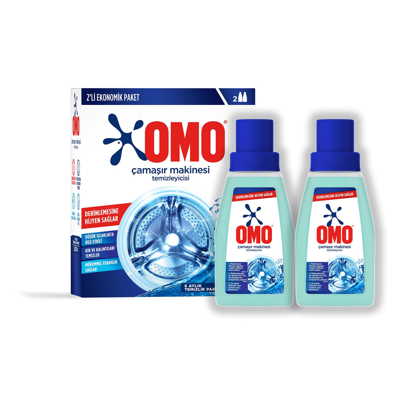 Omo Çamaşır Makinesi Temizleyicisi Çam Esintisi 400 ml