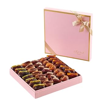 Bateel | Pastel Petal Gift Set | Filled Dates | Medium| 22.7 oz