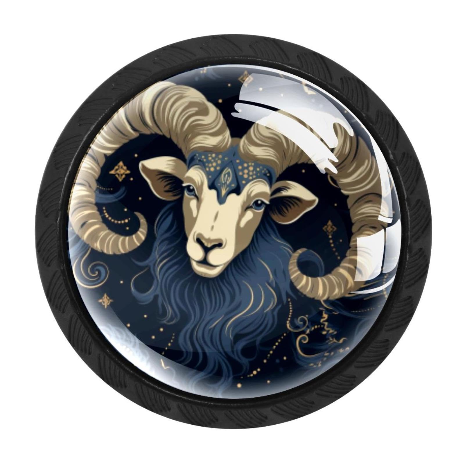 Chenzzzz Multicolored 05 4 Pack Cabinet Pulls Aries Kitchen Drawer Pulls Cabinet Handles
