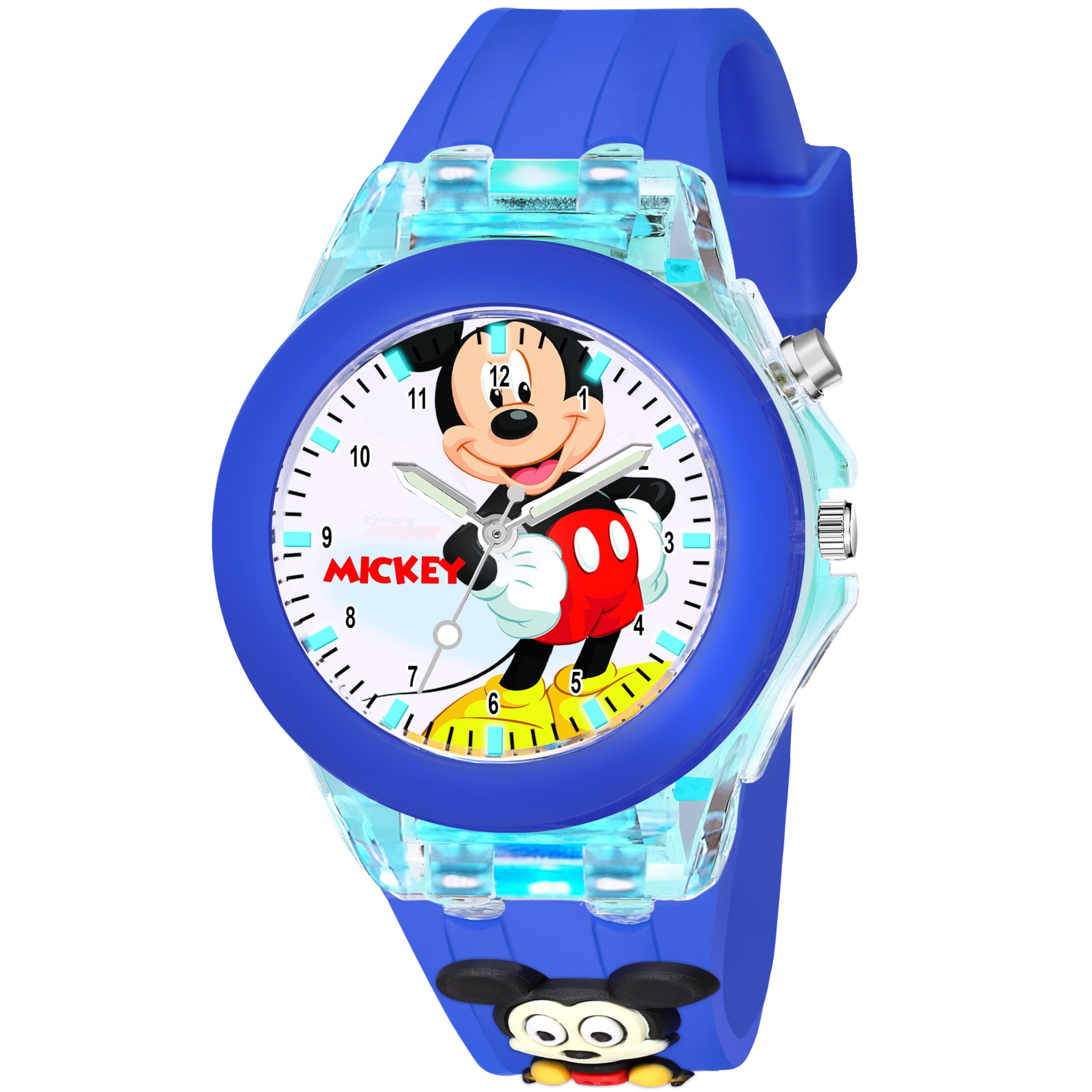 CERO Analog Multi Color 3D Cute Cartoon Sillicon Strap Multi-Function Kids Watch for Boys and Girls