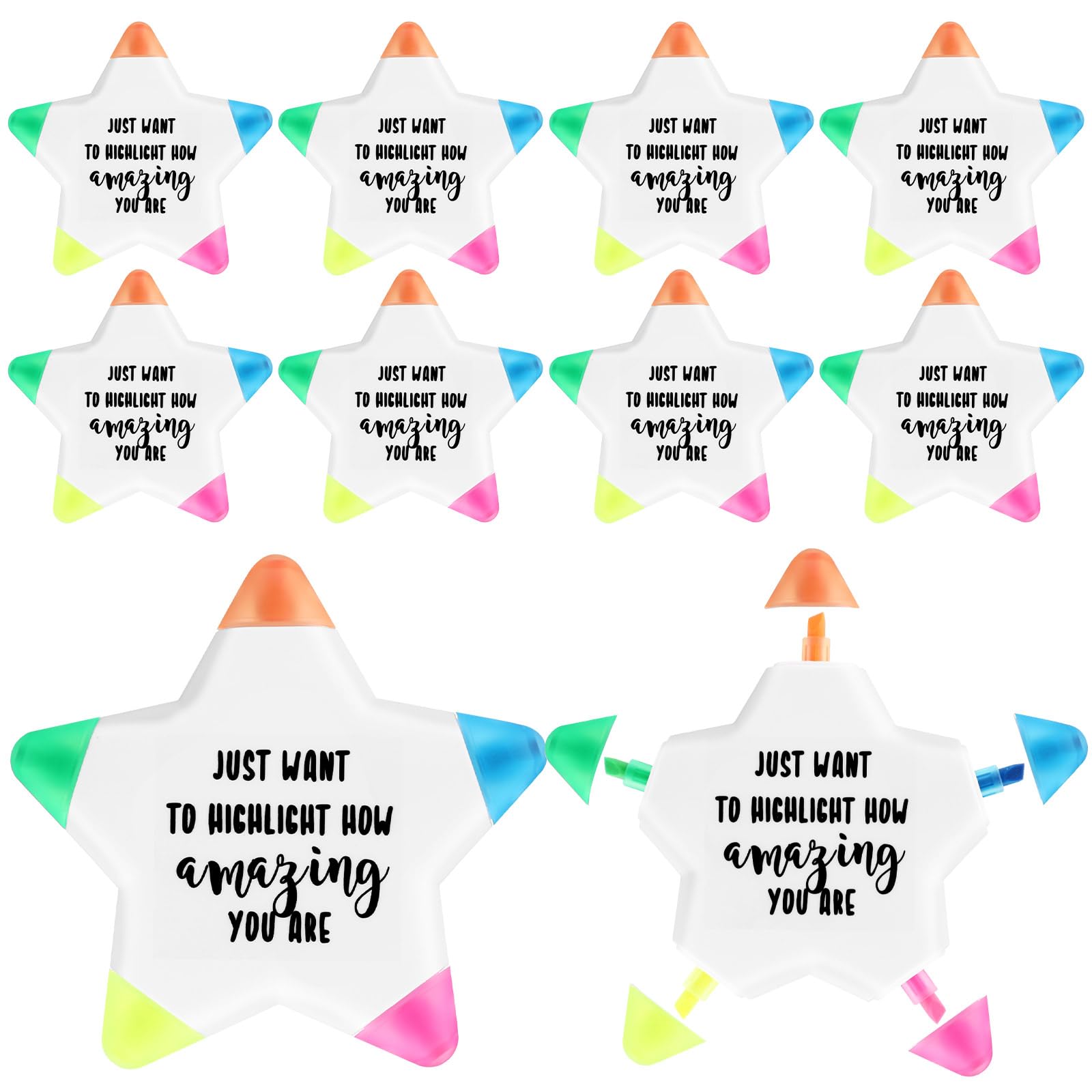 Inspirierende Weihnachts-Textmarker, Pinselspitze, Großpackung, 5-in-1, inspirierende Textmarker, Bestätigungsgeschenke, Klassenauszeichnungen für Kinder, Studenten, Auszeichnungen,