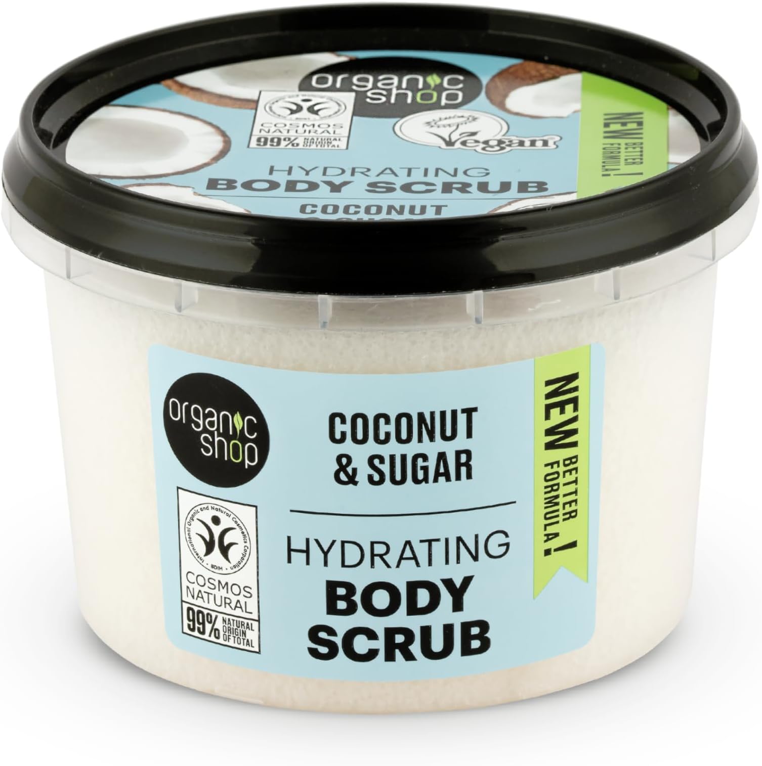 Organic Shop 250ml Body Scrub Hydrating Coconut
