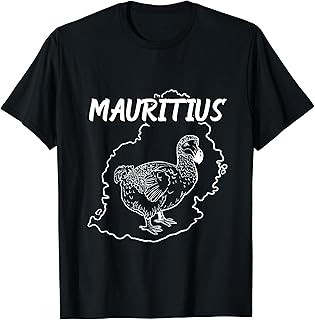 Cool Mauritius Country Map Dodo Bird National Animal T Shirt T-Shirt