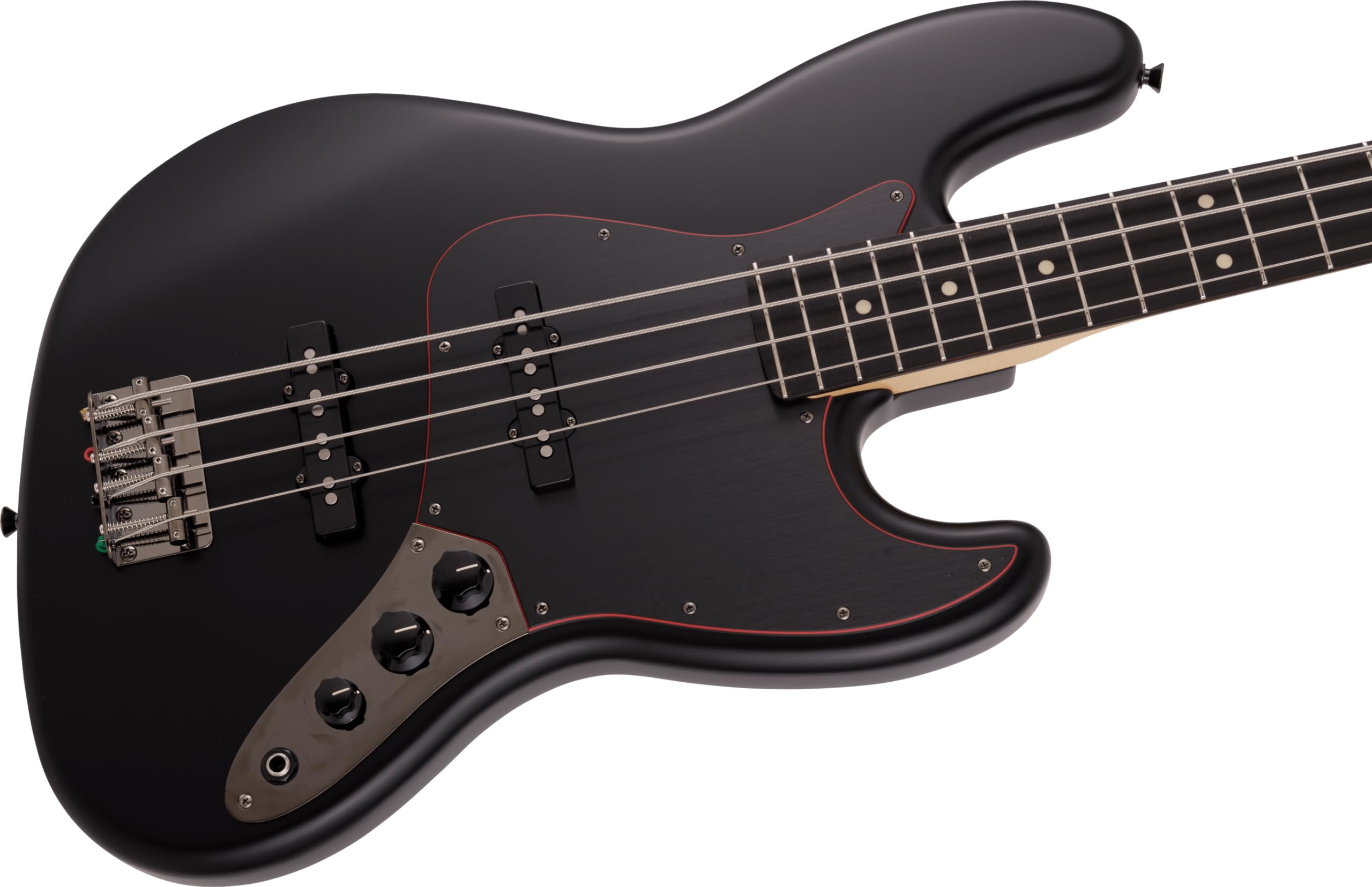 Fender Made in Japan Limited Hybrid II Jazz Bass Noir RW Satin