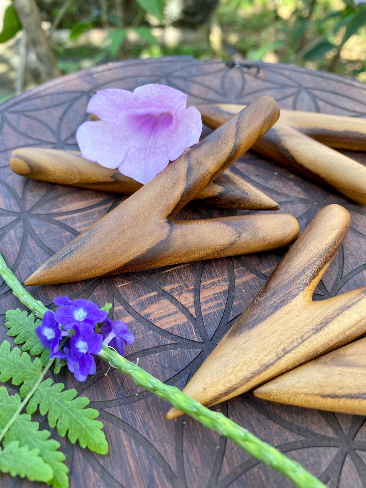 Knye Rape Hapé Curipe Sifflets chamaniques Besoins rituels Amazonas Teak Rapei Zereomnie Rituel Poussière