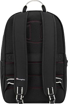 Champion Level Laptop Backpack with Padded Adjustable Straps, Water Bottle Pocket for Work, Travel, Daily Use, Black, One Size