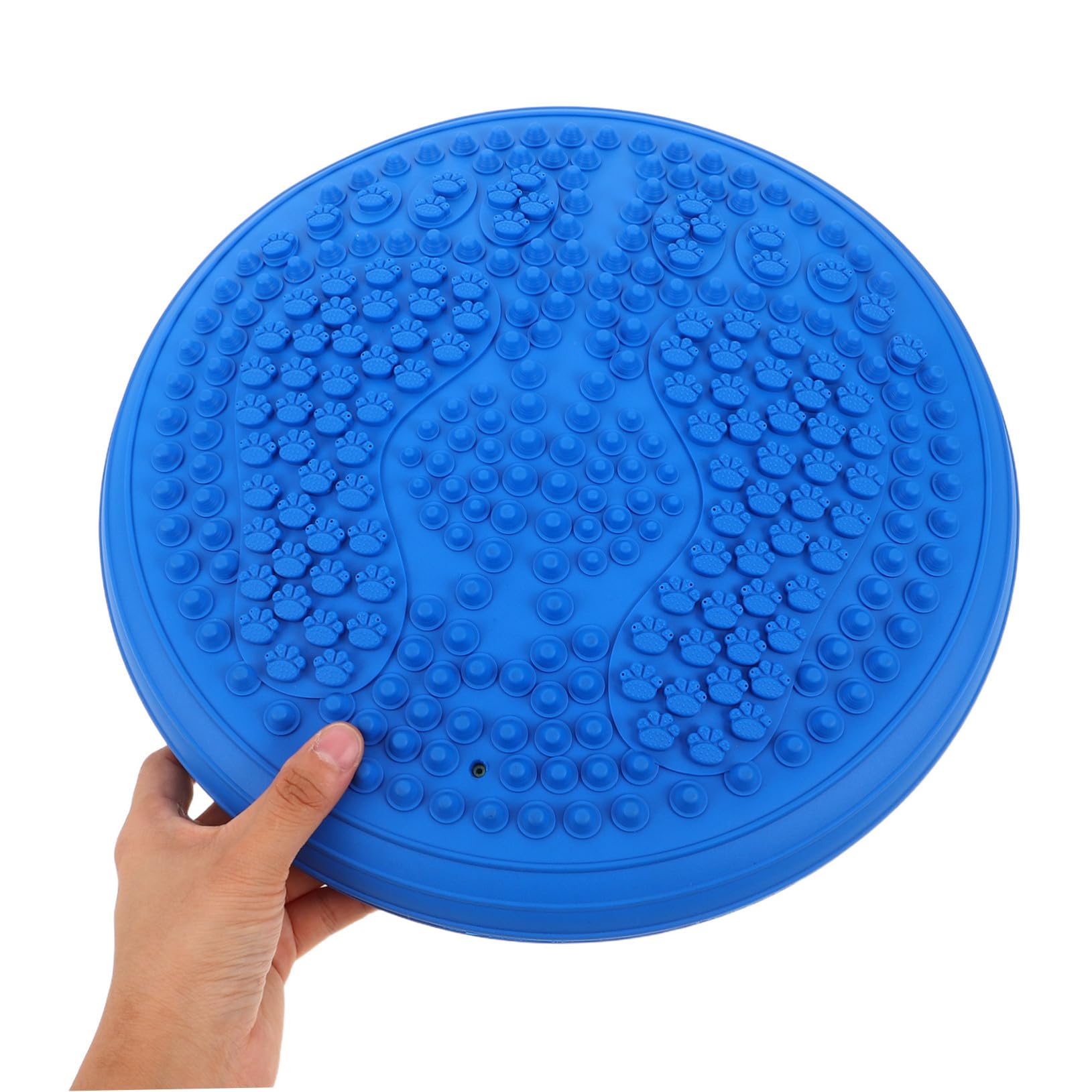 Gatuida Coussin Gonflable Ronde pour Entraînement de Posture avec Surface Massage Points de Pression Épais et Portable pour Gym à la Maison et Jogging Stationnaire