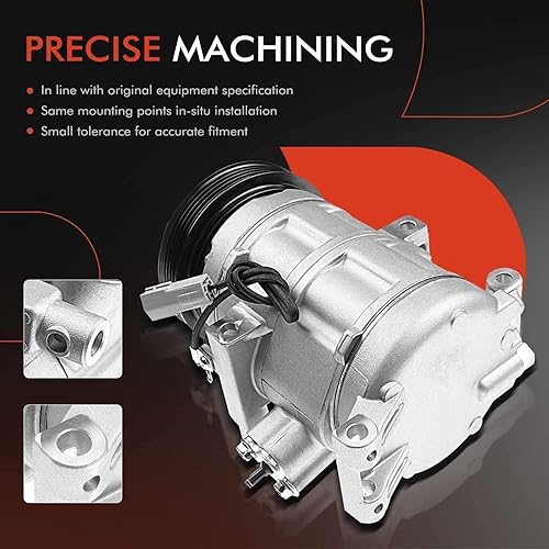 Miniatura 5 de A-Premium Compresor de aire acondicionado con embrague compatible con Mazda 3 2.0L 2010-2013, 3 Sport 2.0L 2010-2013, con compresor HCC-HS18N, 5