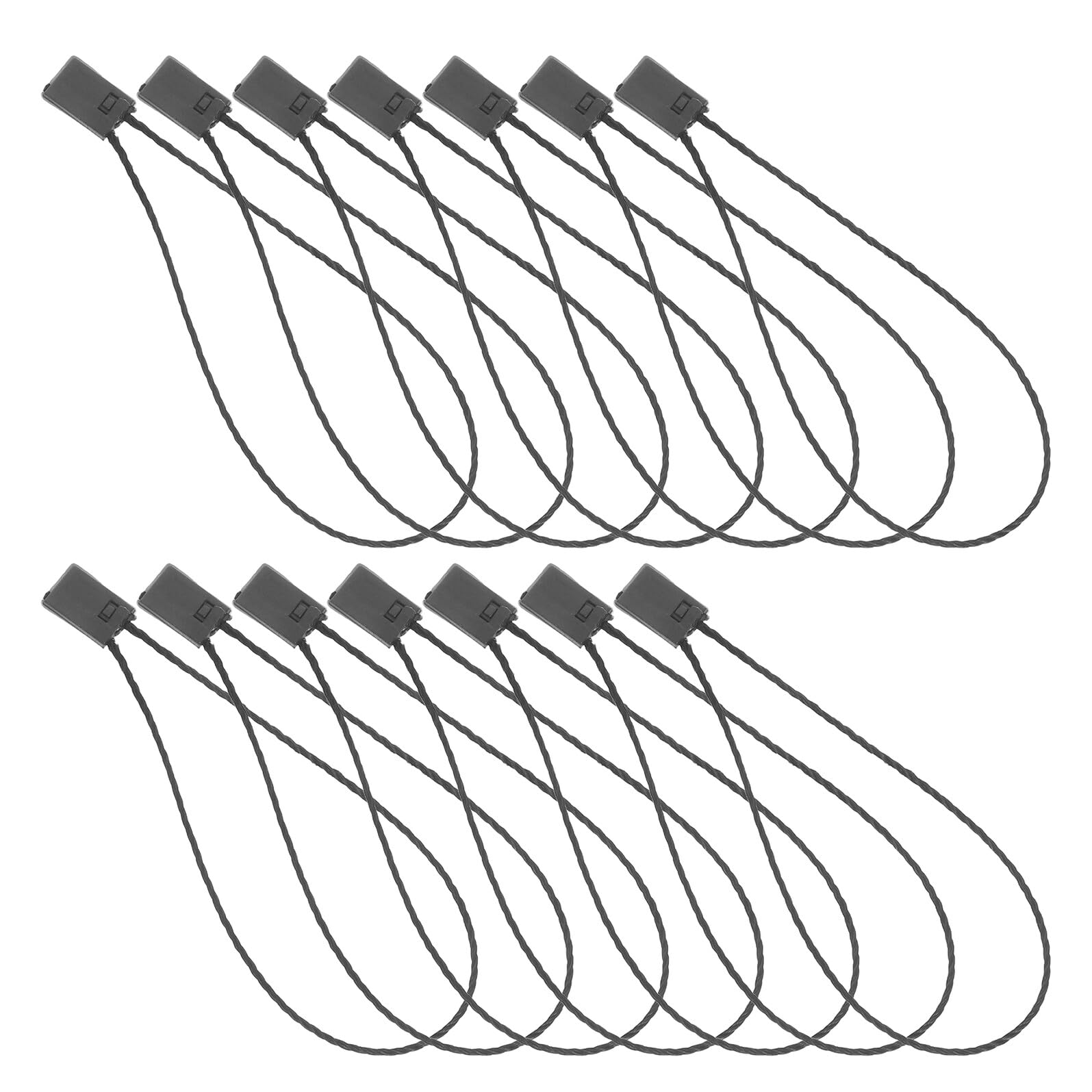 Attaches pour Étiquettes Noires Anti-Vol avec Clip Carré Autobloquant