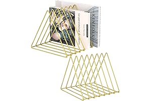 Urban Deco Triangle Desk Organizers - File Organizer Gold