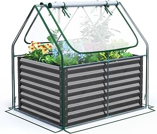 Quictent Hochbeet 120x90x62cm mit Abdeckung