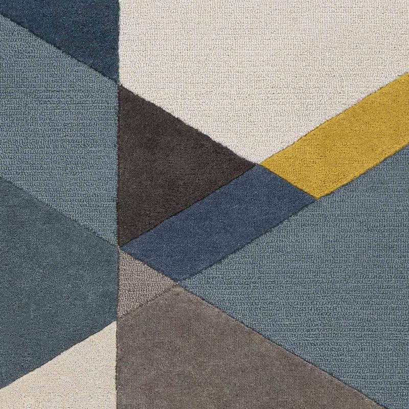 Image of Embossed Handmade GH Wool Thick Geometrical Carpet is a Stylish and Practical Addition to Any Living Room 10X13