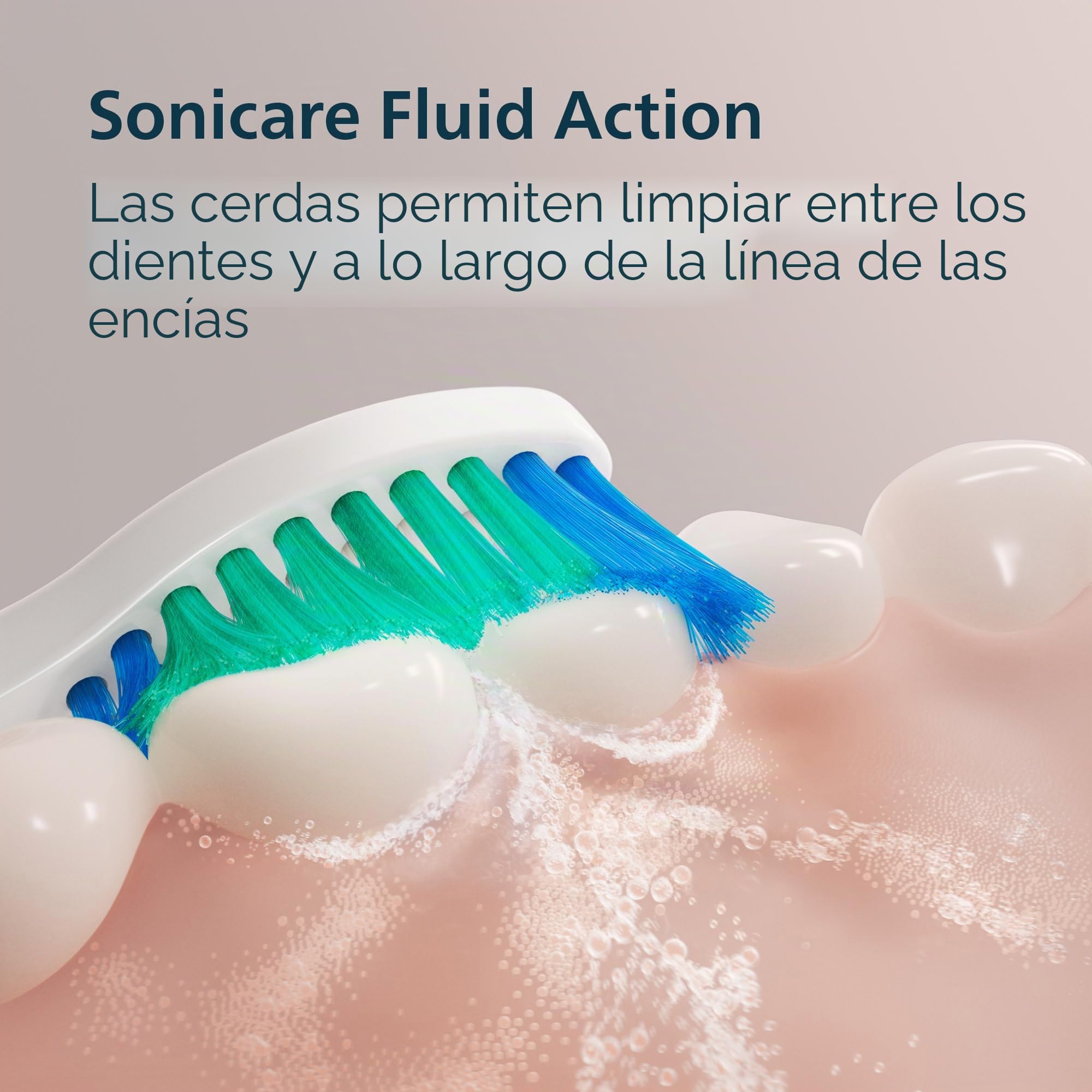 PHILIPS Sonicare 2100 - Cepillo de dientes eléctrico recargable, 1 cabezal de cepillo, color blanco | 200% más de eliminación de placa, 2 ajustes de cepillo, temporizador guiado de 2 minutos, batería de 14 días, HX3661/04