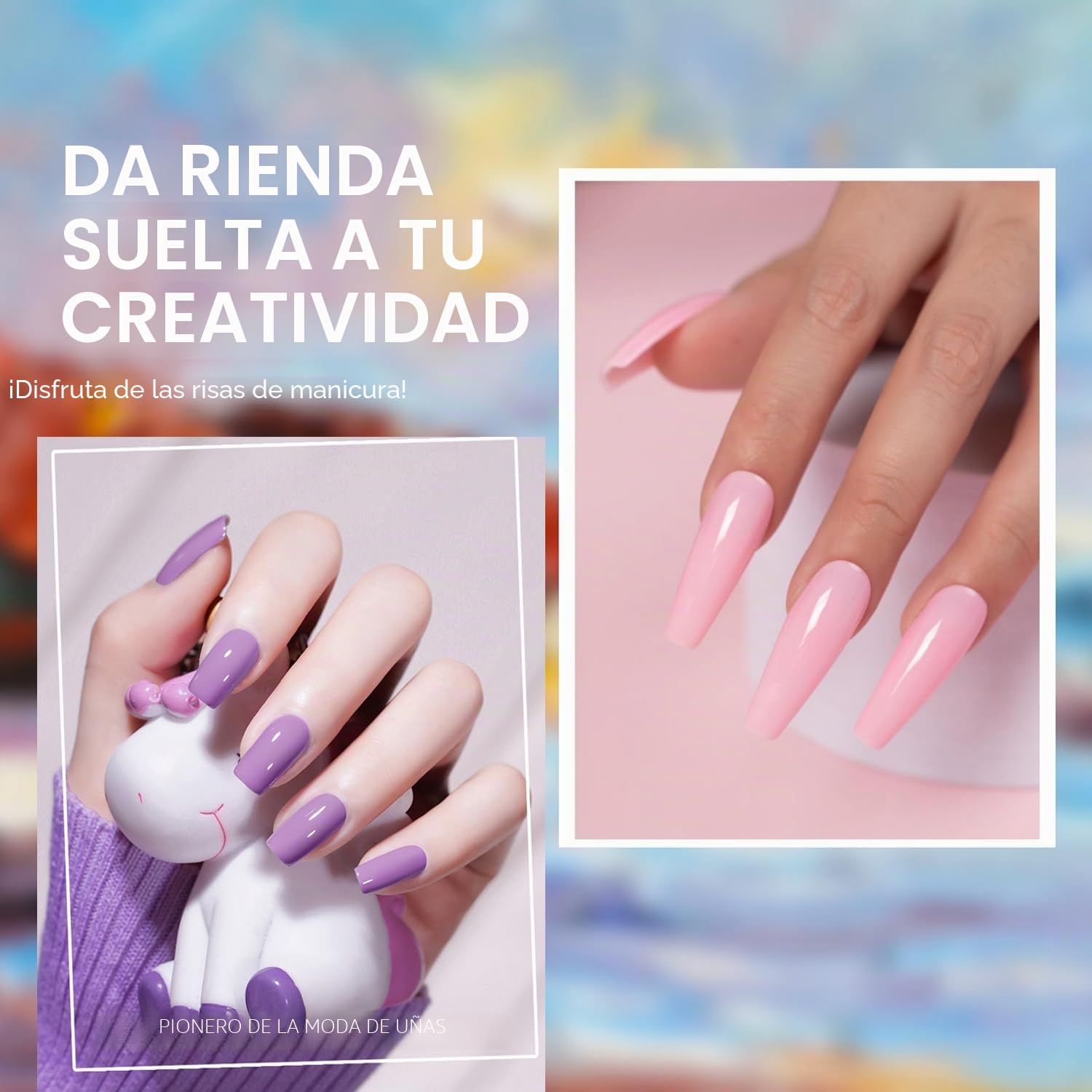 Kit de Esmalte de Uñas en Gel Vishine con Luz UV, Brillo para Todas las Estaciones, 32 Colores, Set de 52 Piezas con Base y Top Coat Mate y Brillante – Kit de Manicura de Gel Soak Off DIY