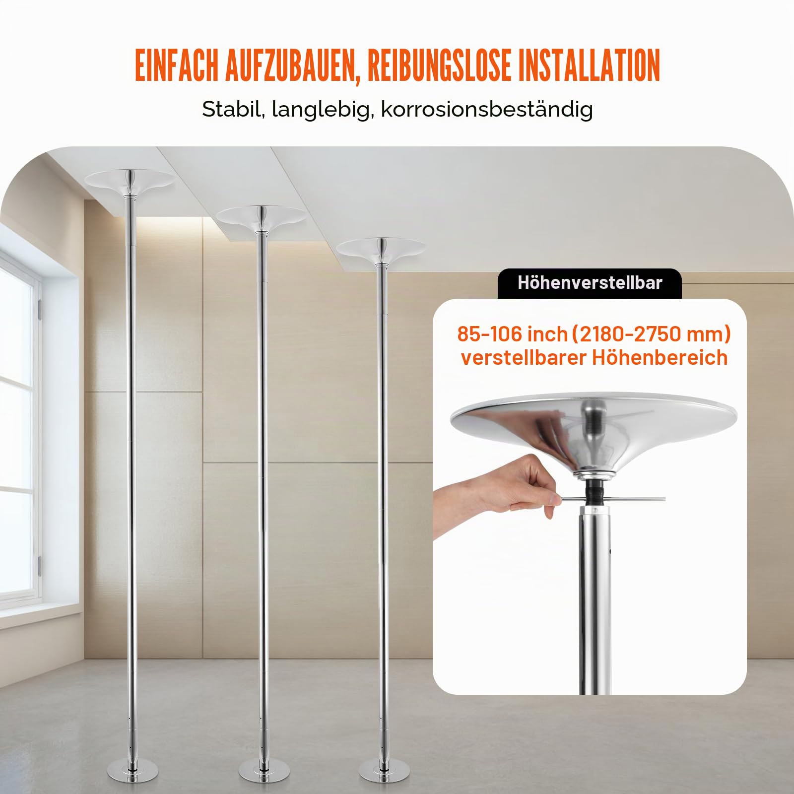VEVOR Professionelle Tanzstange, Pole Dance