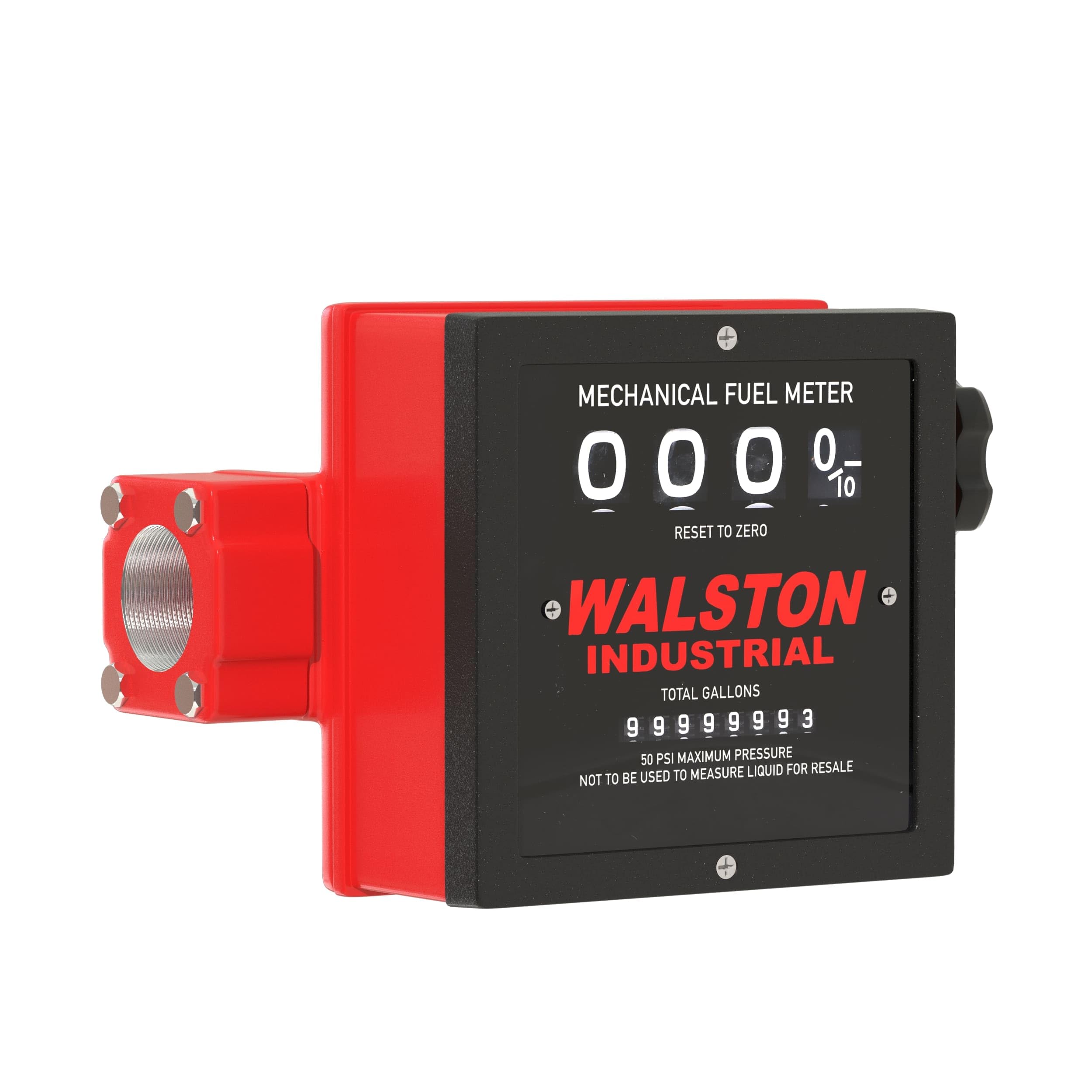 Walston Industrial GH-5650 Mechanical Fuel Meter I Inch NPT Threads Fuel Counter for Diesel