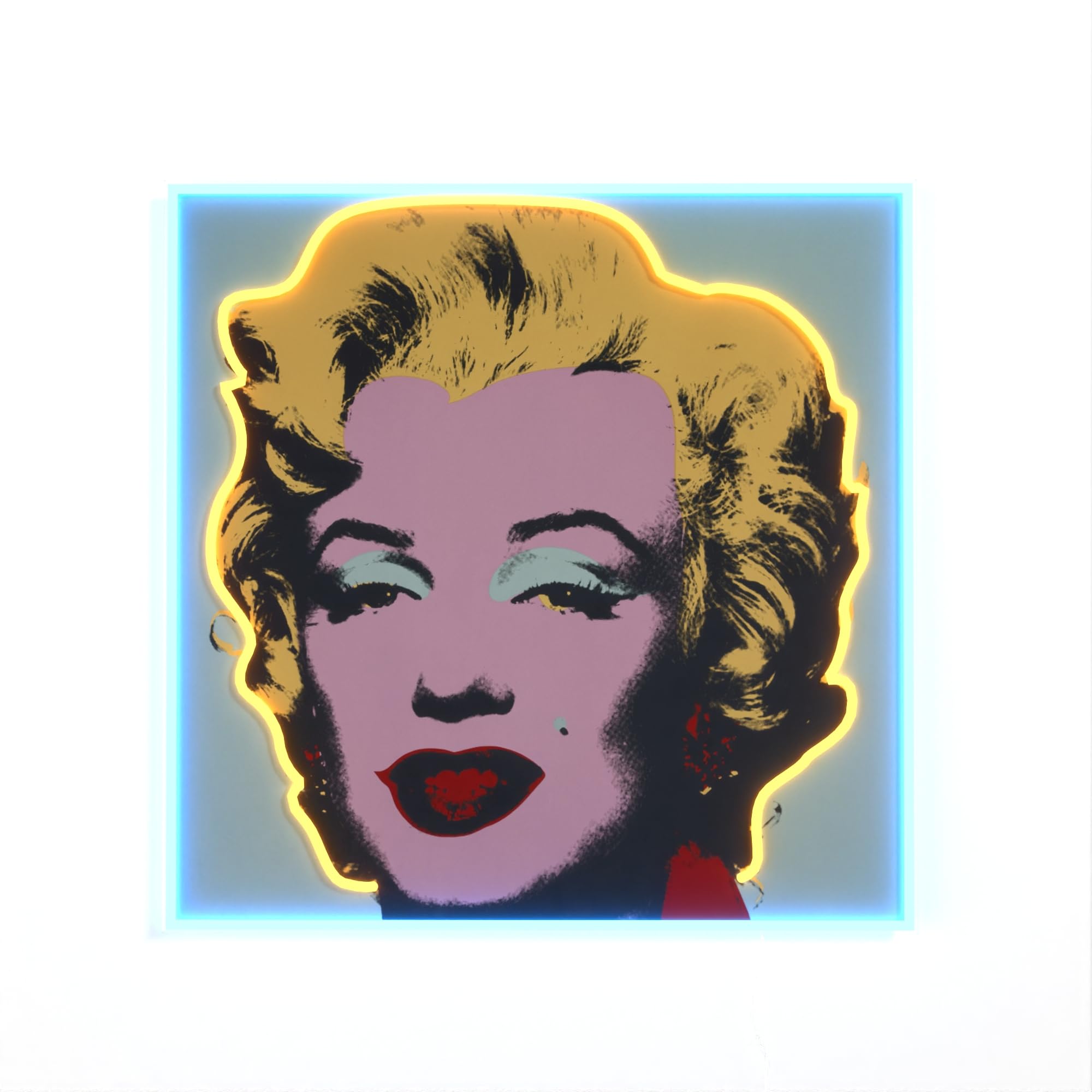 Yellowpop Andy Warhol Marilyn Monroe Led Wall Lamp - Multicolour, Large
