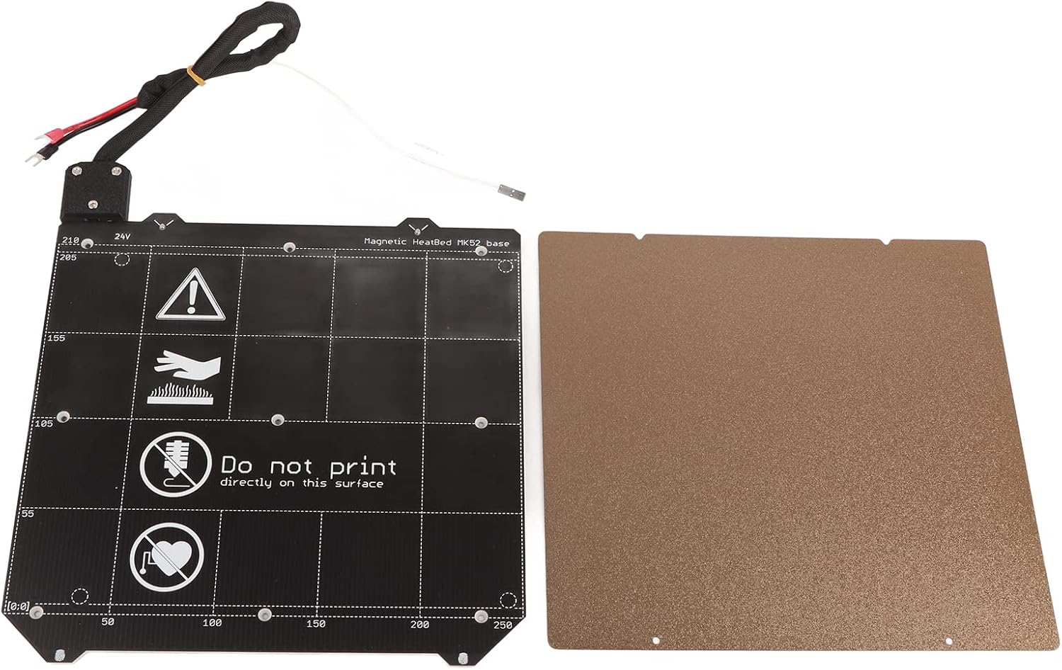 3D Printer Magnetic Heating Bed + Double-Sided Texture Powder Coated Spring Steel Plate for for i3 MK2.5S MK3 MK3S