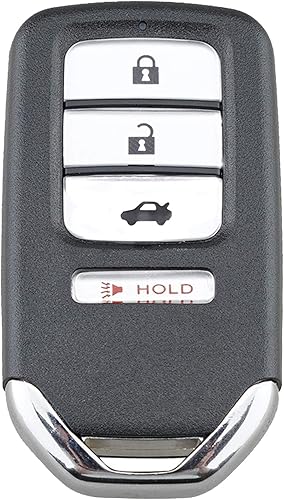 Miniatura 3 de Funda para llavero inteligente con control remoto para Honda Accord Civic CR-V HRV con 4 botones de repuesto sin llave (1)