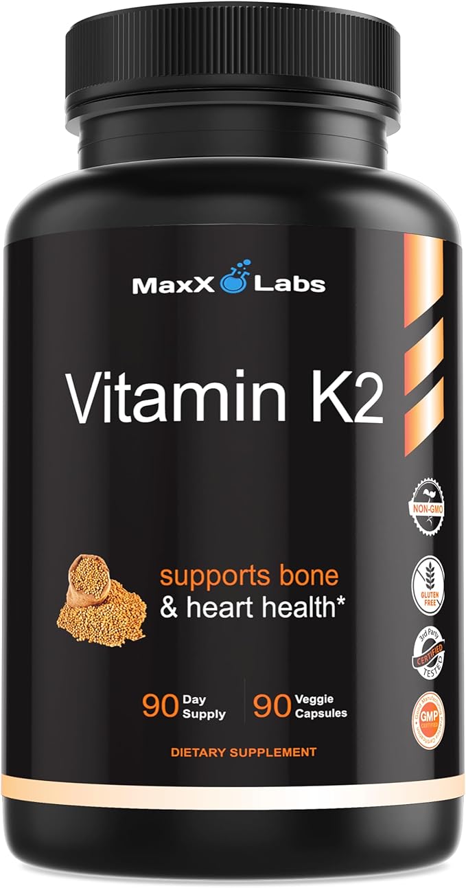 High Strength Vitamin K2600 mcg Full Spectrum Vitamin K2 MK4 MK7