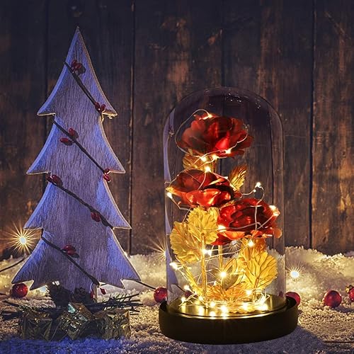 Miniatura 10 de Regalo de cumpleaños rosa de la Bella y la Bestia regalos del día de San Valentín regalos para mujer rosa para ella rosa preservada para siempre en